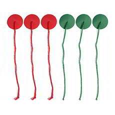 Teflon® Coated Telltales (3 green and 3 red)